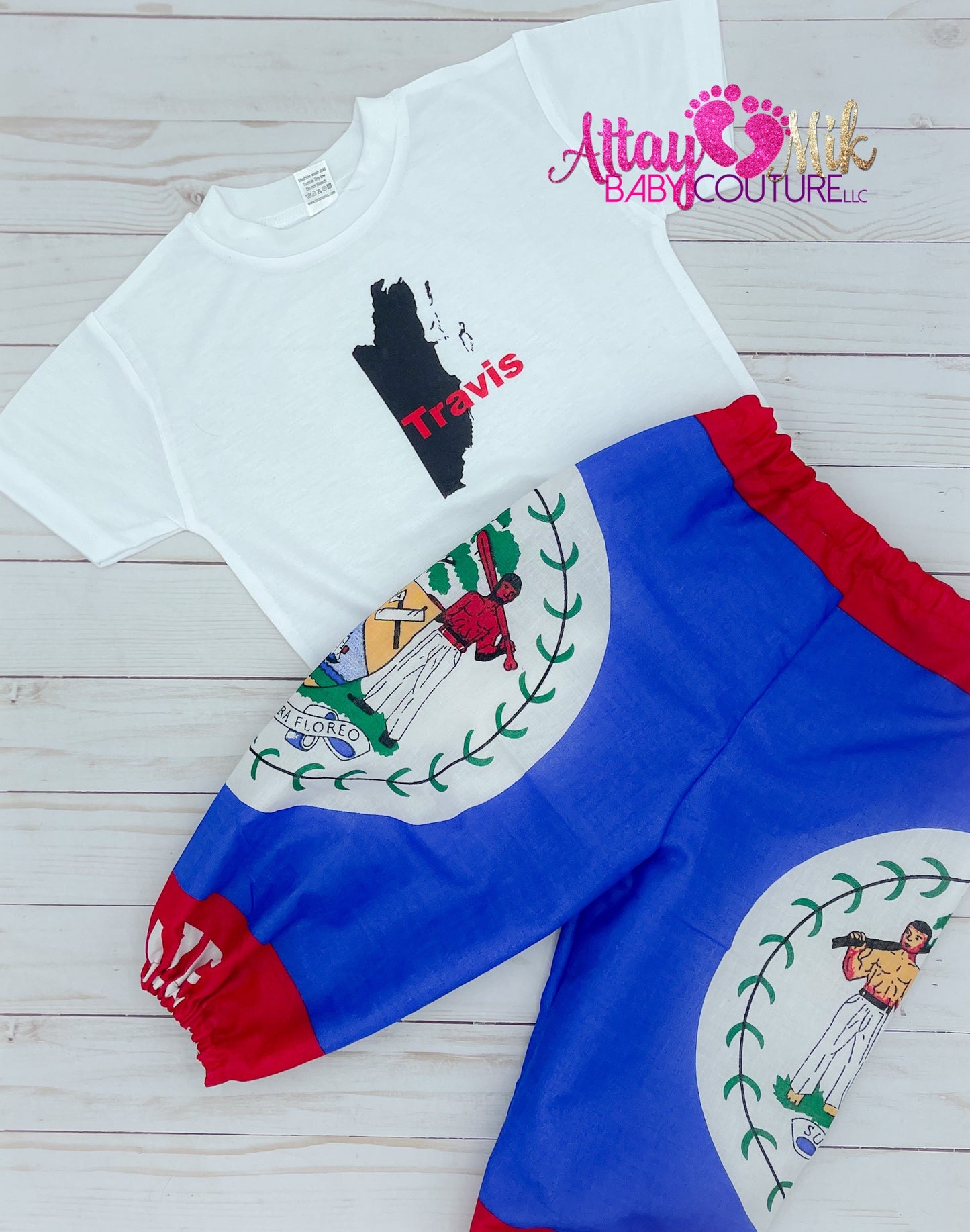 CUSTOM BELIZE FLAG CLOTHING