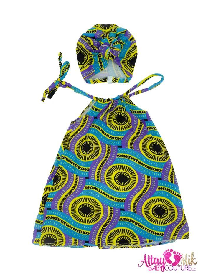 Purple Twirl Turban and Dress