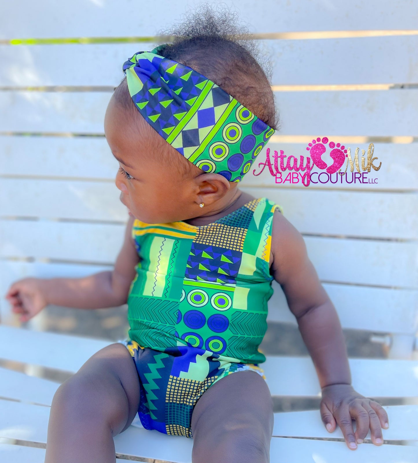 Kids Bubbly Kente One Piece Swimsuit