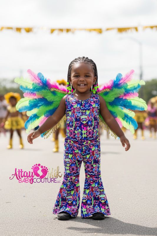 Heritage in Motion: Caribbean Carnival Jumpsuit