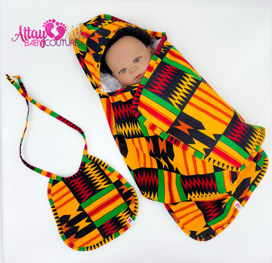 Kente African Baby Swaddle