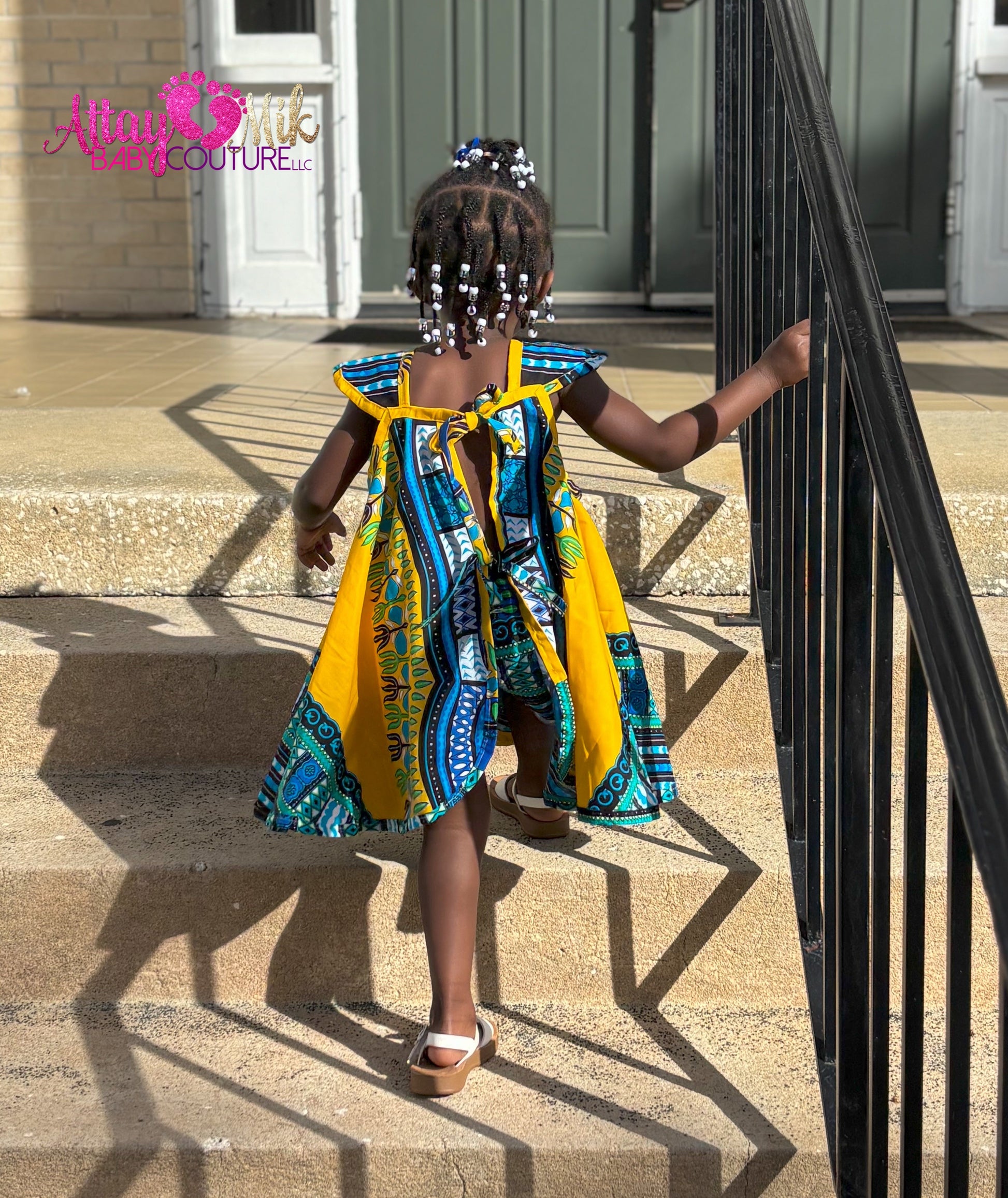 Toddler Girls African Dashiki Dress| 6-9 months Toddler Girls African Dashiki Dress| 6-9 months