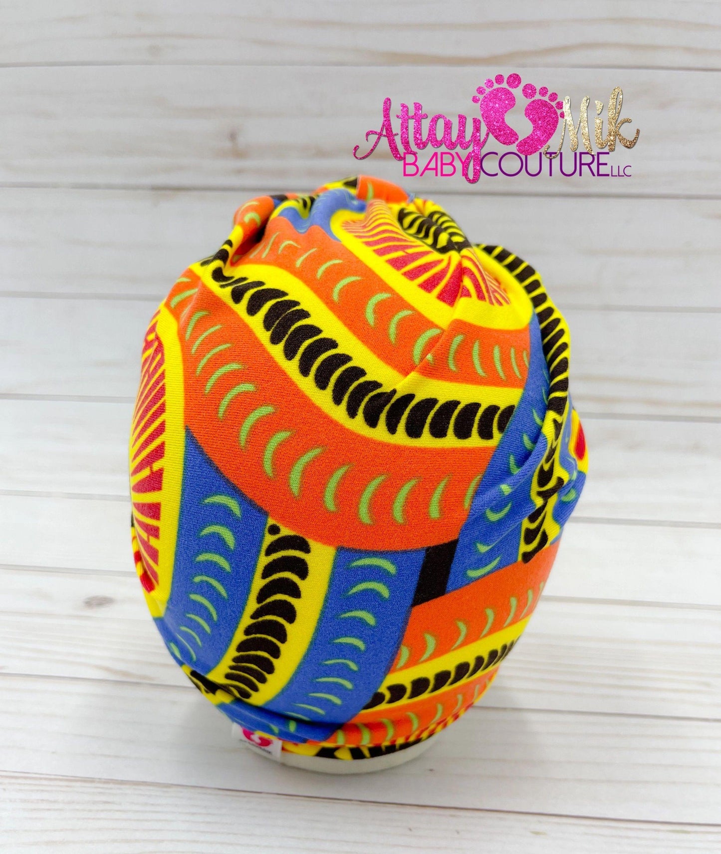 Orange Swirl Turban