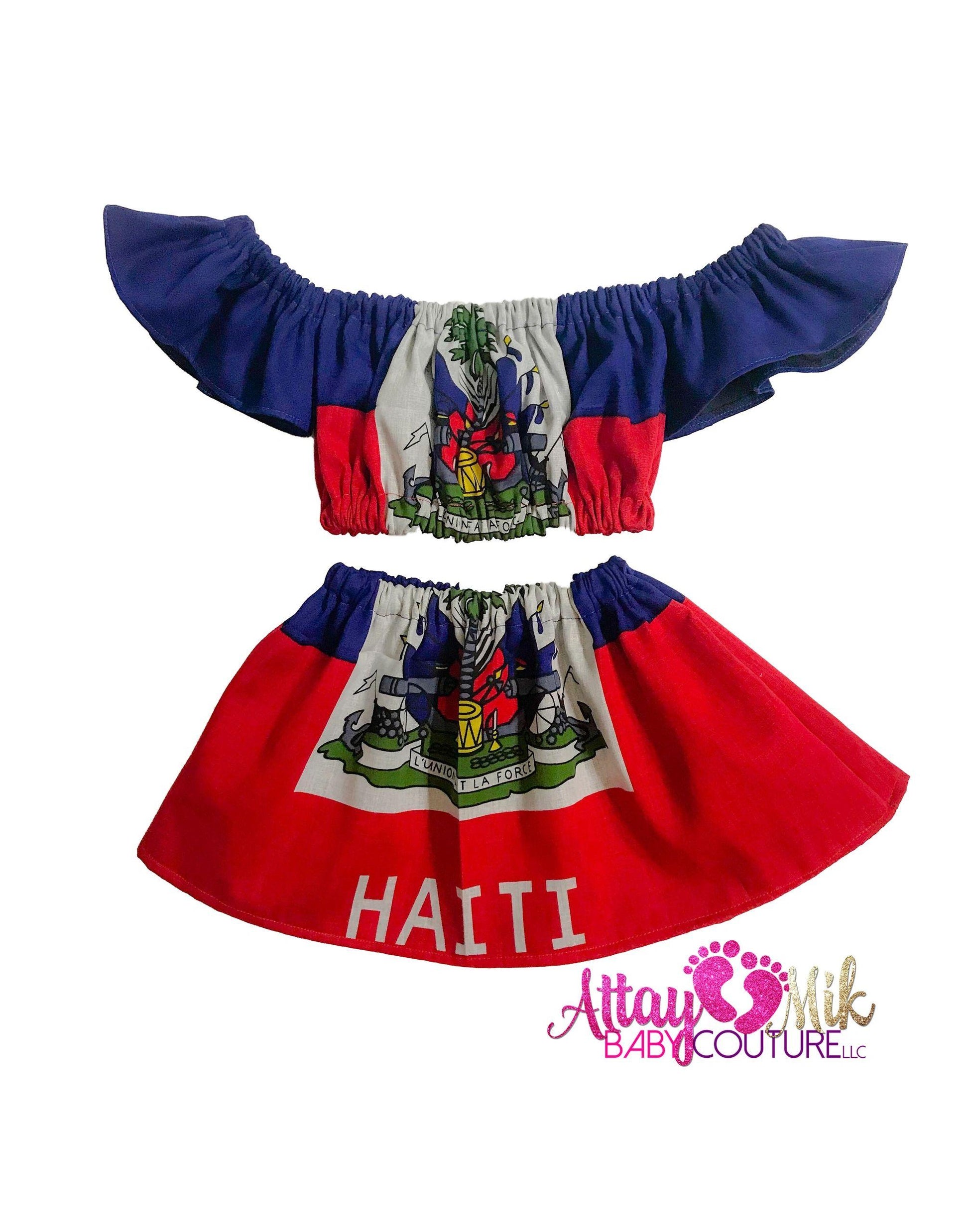 Haiti Flag Outfit