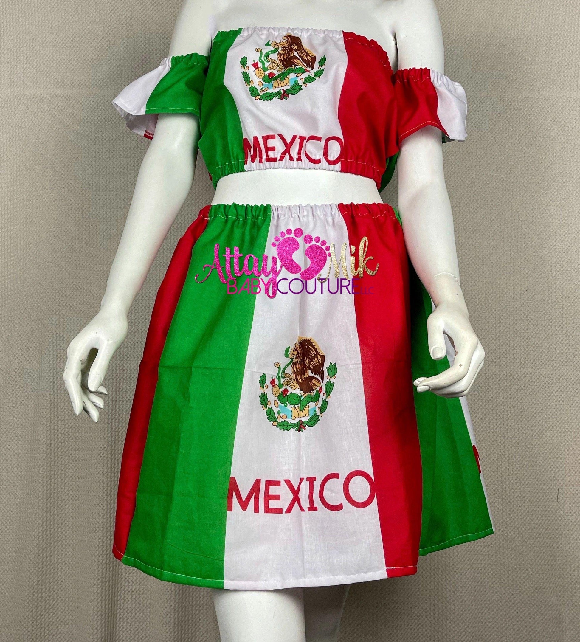 Adult Mexico Flag Outfit 